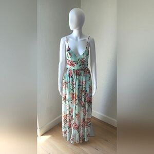 Floral Backless Maxi Dress!